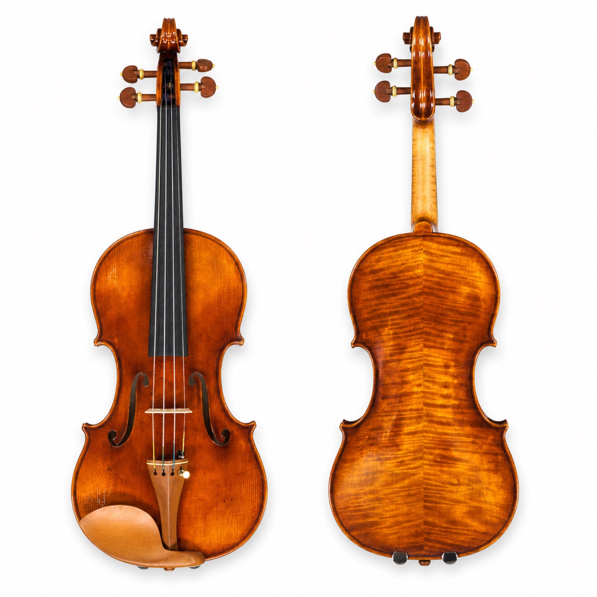 Ming Jiang Zhu violin model 907 front and back view